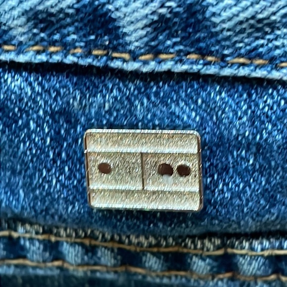 Tommy Hilfiger Vintage Jeans Size 10 Blue Woman Pockets Tie Accent Waistband - Picture 2 of 12